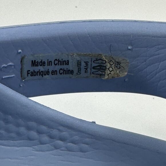 Crocs Classic Clog Shoes Womens Size 6 Mens 4 Light Blue Slip On Comfort - Picture 10 of 11